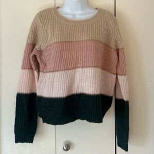 Jun & Ivy Color block Sweater S